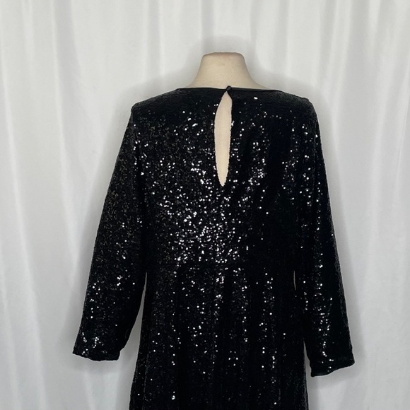 TORRID Special Occasion Black Sequin Skater Dress Party Cocktails Size 2 2X XXL - Picture 9 of 14